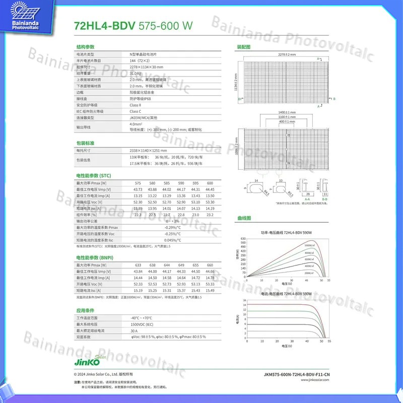 Jinko 590W High Power Solar Pa - Jinko Solar Panel N-Type review and price